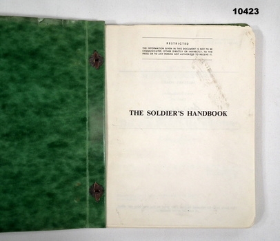 Book, the Soldiers hand book.