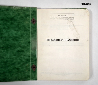 Book, the Soldiers hand book.