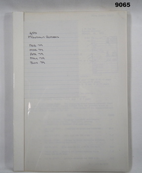 Bound copies of Unit Reports