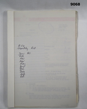 Bound copies of ten Unit reports
