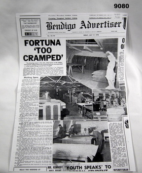 Photocopy of a newspaper article