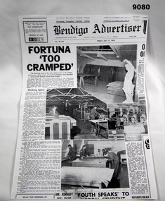 Photocopy of a newspaper article