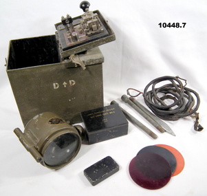 Signalling light, Morse code, Daylight.
