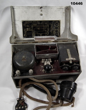Australian Field telephone with Morse key.