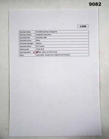First page of 16 x loose leaf A4 pages of computer generated text