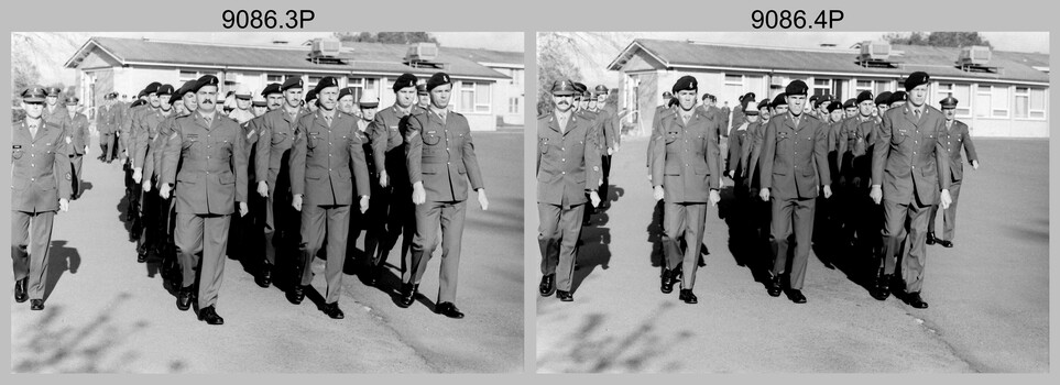 CO's Parade at the Army Survey Regiment, Fortuna Villa, Bendigo. 1990.