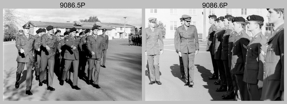 CO's Parade at the Army Survey Regiment, Fortuna Villa, Bendigo. 1990.