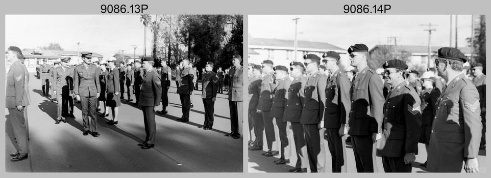 CO's Parade at the Army Survey Regiment, Fortuna Villa, Bendigo. 1990.