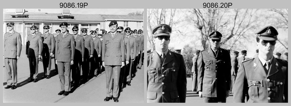 CO's Parade at the Army Survey Regiment, Fortuna Villa, Bendigo. 1990.