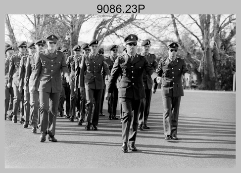 CO's Parade at the Army Survey Regiment, Fortuna Villa, Bendigo. 1990.