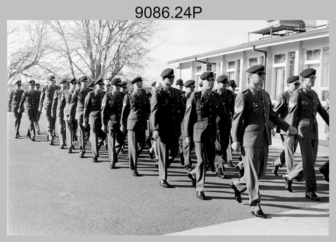 CO's Parade at the Army Survey Regiment, Fortuna Villa, Bendigo. 1990.