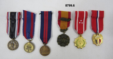 Set of six (6) Miniature Medals.