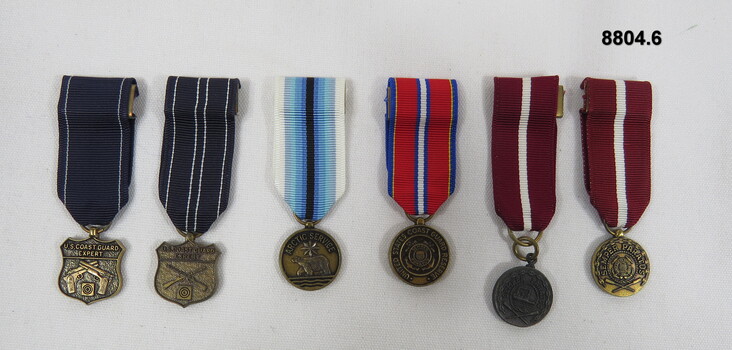 Set of six (6) Miniature Medals,