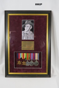WW2 Framed Medal set of Edward James Condon.