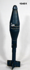 Rifle grenade, inert for training.