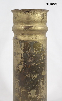 Trench art made from a cannon shell.