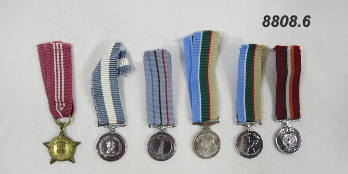 Set of six (6) Miniature Medals.