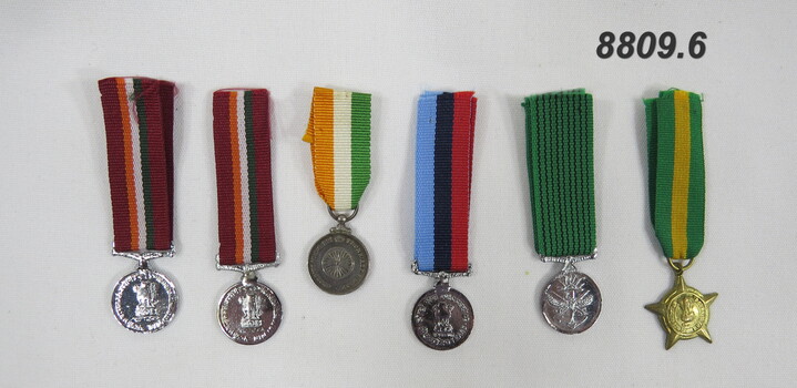 Set of six (6) Miniature Medals.