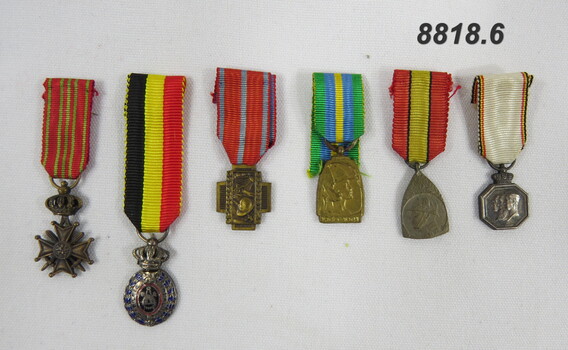 Set of six (6) Miniature Medals.
