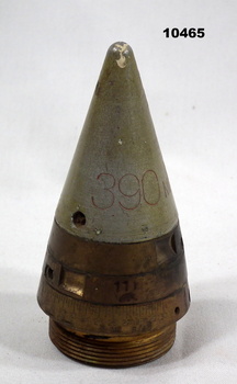 Nose cap for an artillery shell.