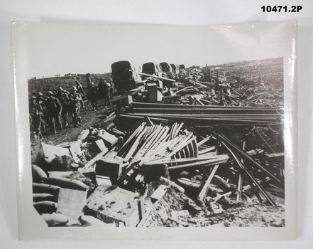 Photos of WW1 Battlefield scenes.