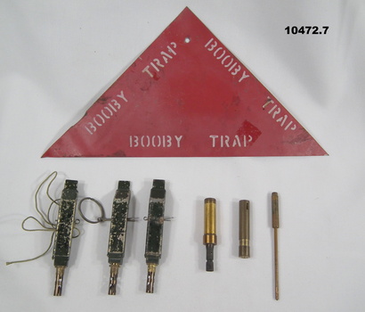 Pieces of Booby traps.