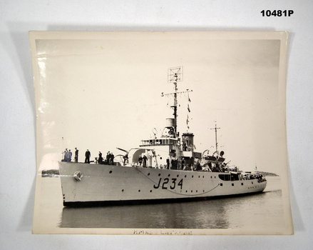 Photograph of HMAS LATROBE - A corvette from WW2.