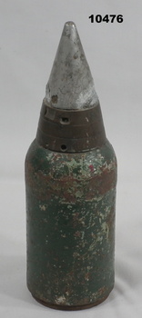 Old hollow cast cannon shell.