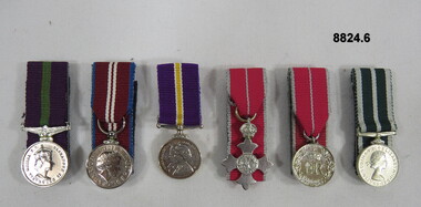 Set of six (6) Miniature Medals.