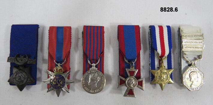 Set of six (6) Miniature Medals.