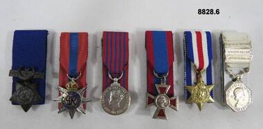 Set of six (6) Miniature Medals.