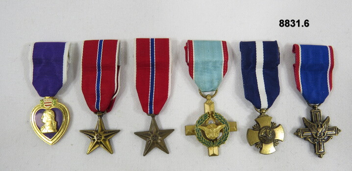 Set of six (6) Miniature Medals.