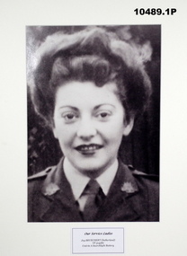 Photograph, black and white portrait, from WW2.