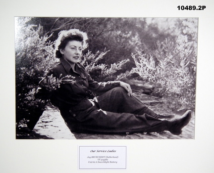 Photograph, black and white portrait, from WW2.