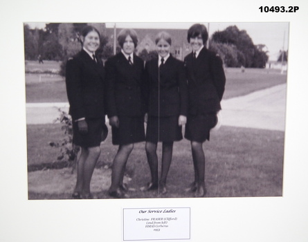 Photographs, black and white, service woman RAN.