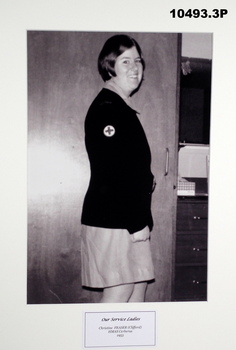 Photographs, black and white, service woman RAN.