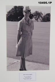 Photographs, black and white, service women.