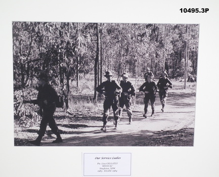 Photographs, black and white, service women.
