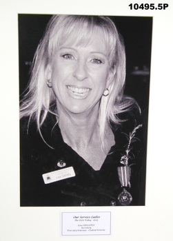 Photographs, black and white, service women.