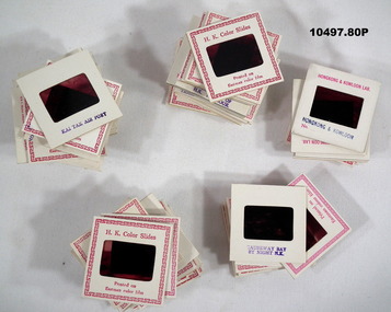 Eighty individual slides from Kowloon and Hong Kong