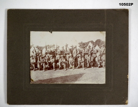 8 A.I.R. Militia Soldiers posed in a group photograph.