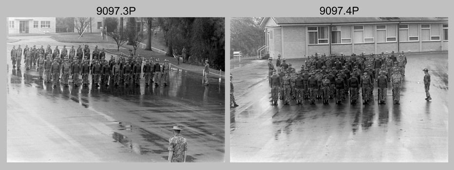 Drill Rehearsal, Army Survey Regiment held at Fortuna, Bendigo. 1991.