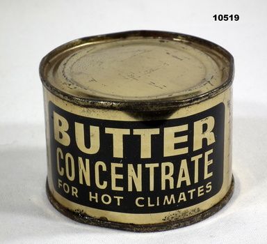 Gold coloured tin of Butter concentrate.