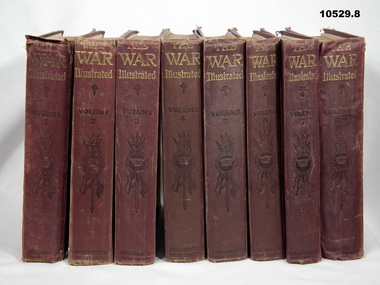 Set of eight pictorial books, WW1.