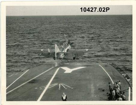 10427.02P Airborne after leaving the catapult