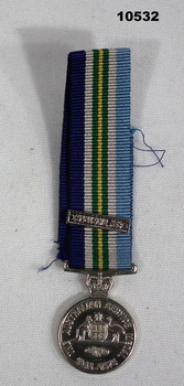 Miniature medal Australian service medal 1945 - 75