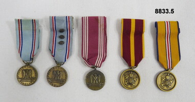 Set of five (5) Miniature Medals.