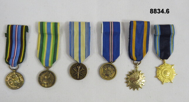 Set of six (6) Miniature Medals.