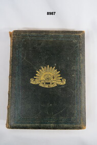 Book of 158 pages recording the ANZAC achievement during 1914-1917.