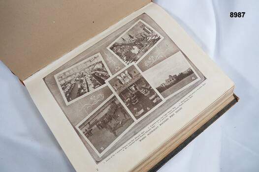 Book of 158 pages recording the ANZAC achievement during 1914-1917.